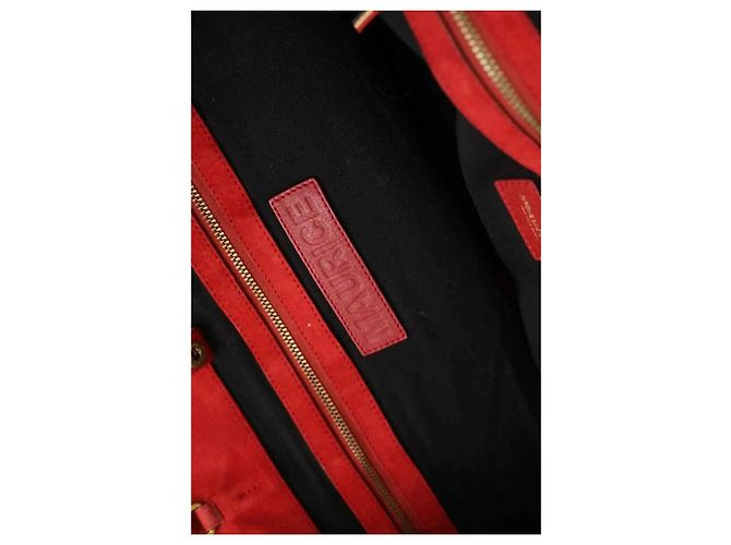 Jerome Dreyfuss Borsa tote in pelle rossa Rosso - vista 6