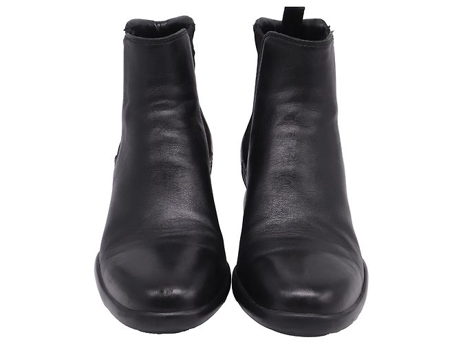 Stivaletti Chelsea Prada in pelle nera Nero - vista 2