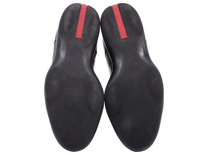 Stivaletti Chelsea Prada in pelle nera Nero - vista 6