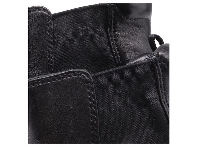 Stivaletti Chelsea Prada in pelle nera Nero - vista 8