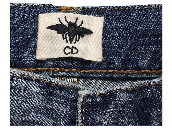 Christian Dior Weite Jeans aus Hellblauem Denim - Ansicht 3