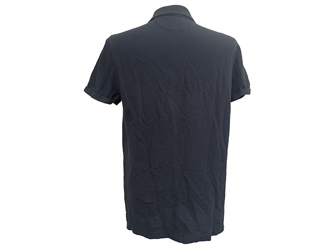 Polo de manga curta Tom Ford em algodão preto - vista 3