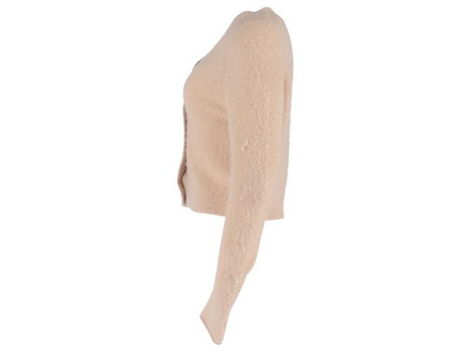 Boxy V-Neck Cardigan aus beigem Nylon von Acne Studios - Ansicht 2