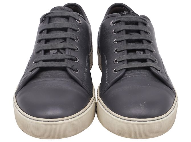 Baskets DBB1 Basses Lanvin en Cuir de Veau Gris - vue 2