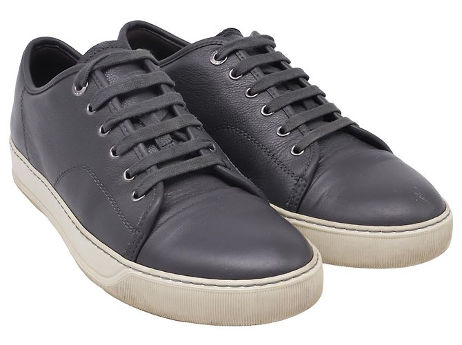 Baskets DBB1 Basses Lanvin en Cuir de Veau Gris - vue 3