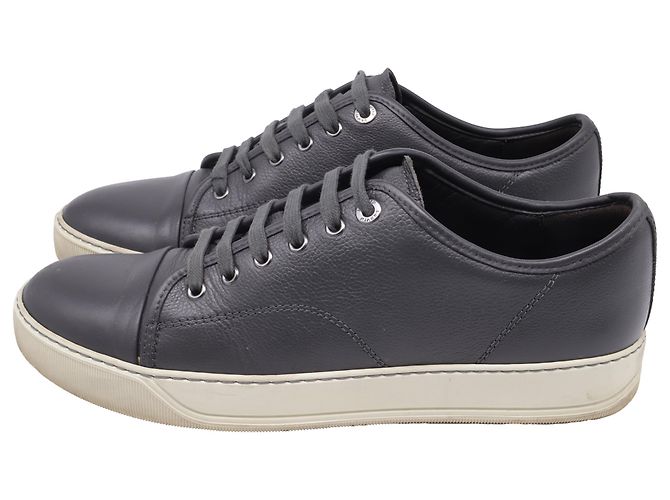 Baskets DBB1 Basses Lanvin en Cuir de Veau Gris - vue 4