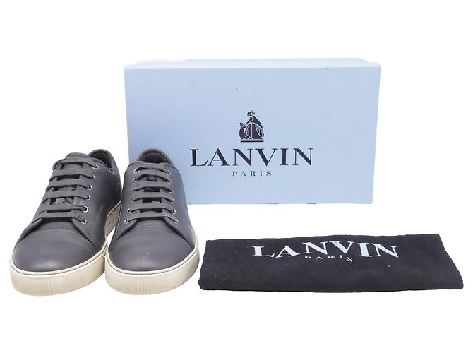 Baskets DBB1 Basses Lanvin en Cuir de Veau Gris - vue 8