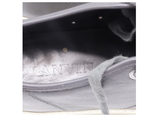 Baskets DBB1 Basses Lanvin en Cuir de Veau Gris - vue 9