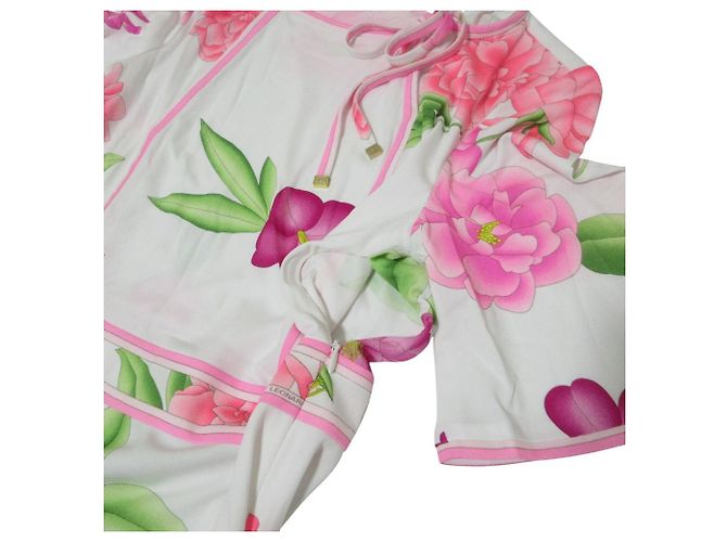 Autre Marque LEONARD Blumendruckkleid Pink - Ansicht 4