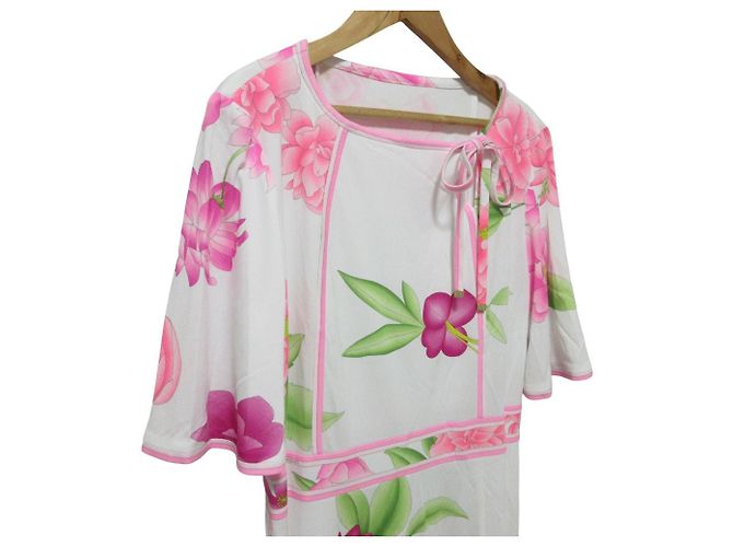 Autre Marque LEONARD Blumendruckkleid Pink - Ansicht 3