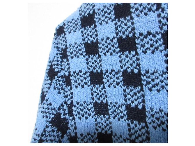 Autre Marque ANAYI Check Strickjacke Blau - Ansicht 3
