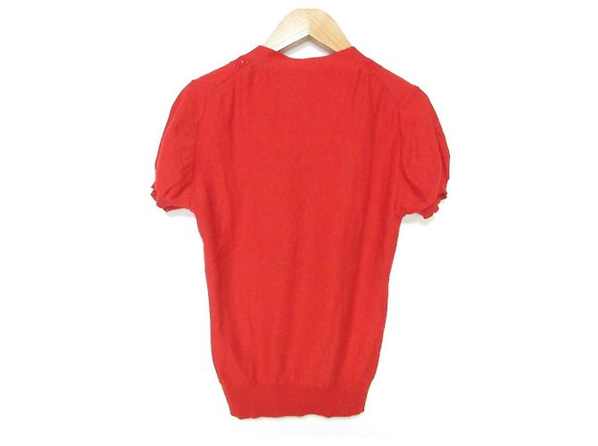 Cárdigan de seda y cachemira Moschino Roja - vista 2