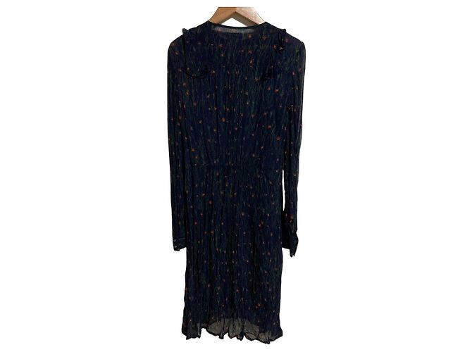 Autre Marque Vestido de Chiffon com Estampa Floral BAUM UND PFERDGARTEN Azul Azul marinho - vista 2
