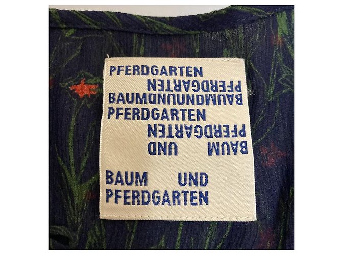 Autre Marque Vestido de Chiffon com Estampa Floral BAUM UND PFERDGARTEN Azul Azul marinho - vista 6