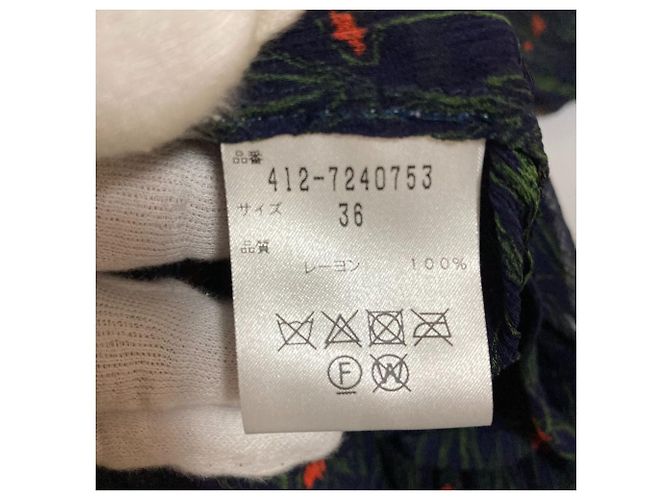 Autre Marque Vestido de Chiffon com Estampa Floral BAUM UND PFERDGARTEN Azul Azul marinho - vista 7