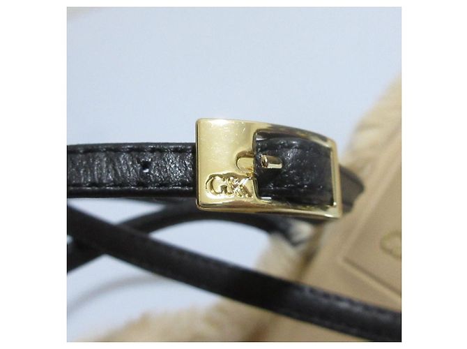 Autre Marque Sandali in pelle Nappa CHARLES & KEITH Nero Beige - vista 12
