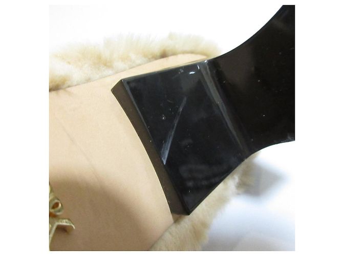 Autre Marque Sandali in pelle Nappa CHARLES & KEITH Nero Beige - vista 13