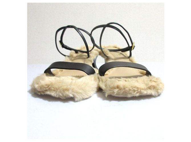 Autre Marque Sandali in pelle Nappa CHARLES & KEITH Nero Beige - vista 2