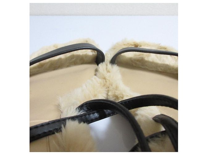 Autre Marque Sandali in pelle Nappa CHARLES & KEITH Nero Beige - vista 7