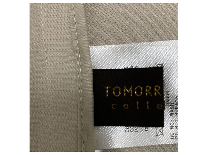 Autre Marque Chaqueta Oxford de algodón Cupra sin cuello de la colección TOMORROWLAND Beige - vista 4