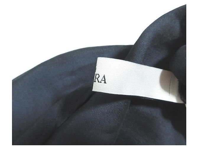 Autre Marque Bluse mit Raffung Tiara Frontal Blau Marineblau - Ansicht 7