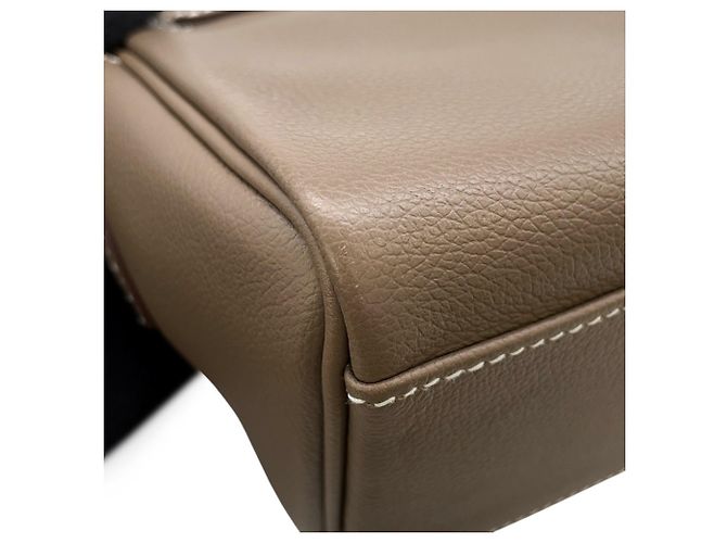 Hermès Borsa a Spalla Hermes Kelly PM in Grigio Etoupe Taupe - vista 6
