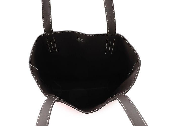 Borsa tote Hermès Neo Double Sens 35 in Rosa Sakura - vista 6