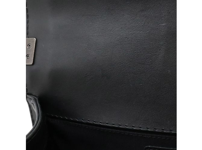 Borsa a Spalla Matelassé Wild Stitch Chanel Boy 25 Nero - vista 8