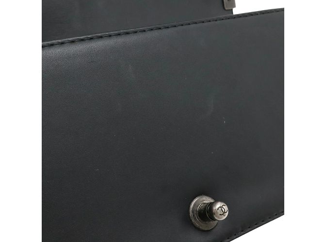 Borsa a Spalla Matelassé Wild Stitch Chanel Boy 25 Nero - vista 9