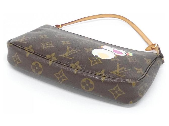 Pochette Accessori Monogram Panda Louis Vuitton Marrone - vista 3