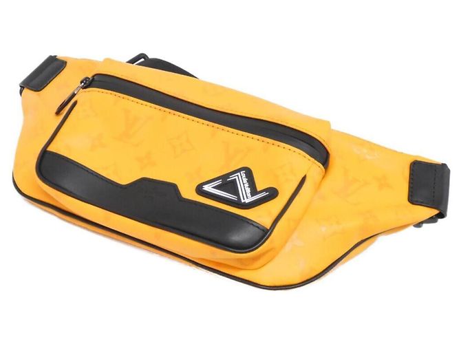 Bum bag Monogram Storm Slope di Louis Vuitton Nero Arancione - vista 3