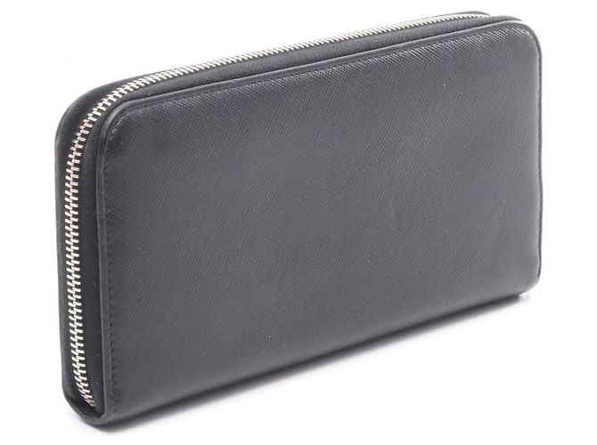 Billetera larga redonda Saffiano Prada Negro - vista 2