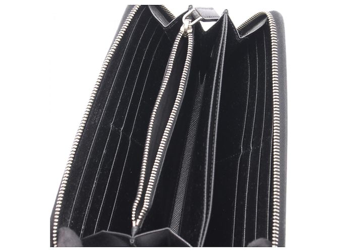 Billetera larga redonda Saffiano Prada Negro - vista 3