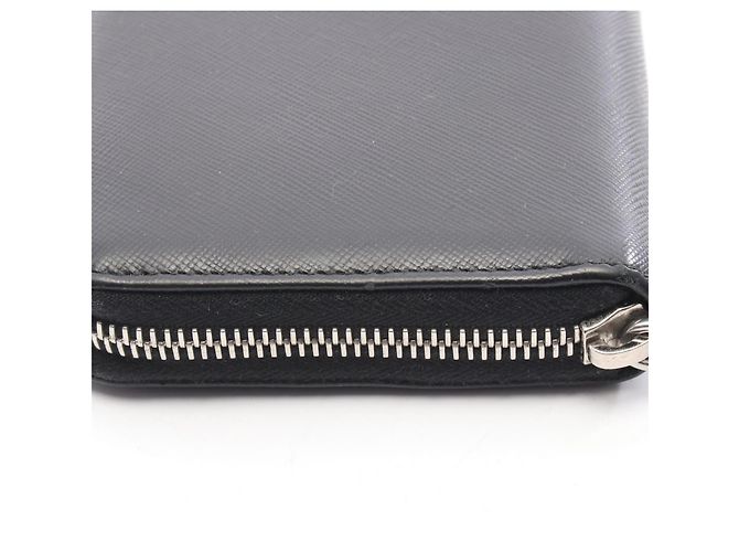 Billetera larga redonda Saffiano Prada Negro - vista 6