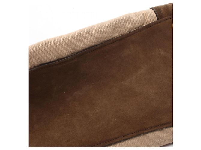 Prada Canapa+Scamoscia Handtasche Braun Beige - Ansicht 7