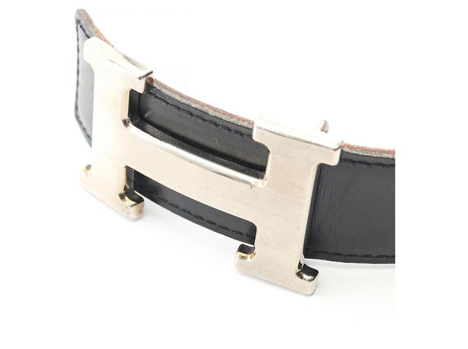 Cintura Constance H Hermès Marrone Nero - vista 2