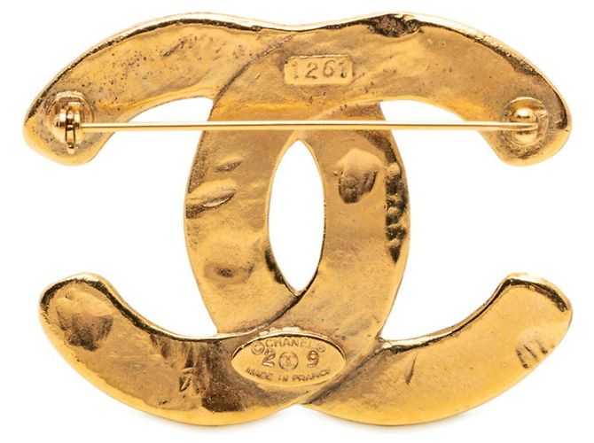 Spilla intrecciata Coco Mark di Chanel D'oro - vista 2
