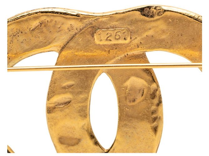 Spilla intrecciata Coco Mark di Chanel D'oro - vista 3
