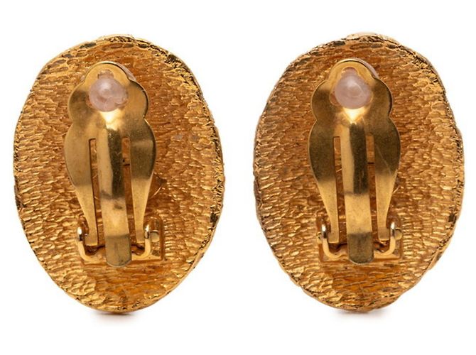 Orecchini a clip intrecciati Chanel Coco Mark D'oro - vista 2