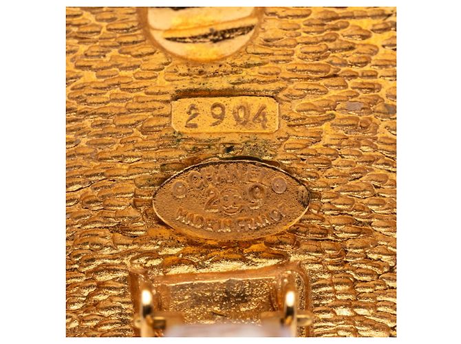 Orecchini a clip intrecciati Chanel Coco Mark D'oro - vista 3