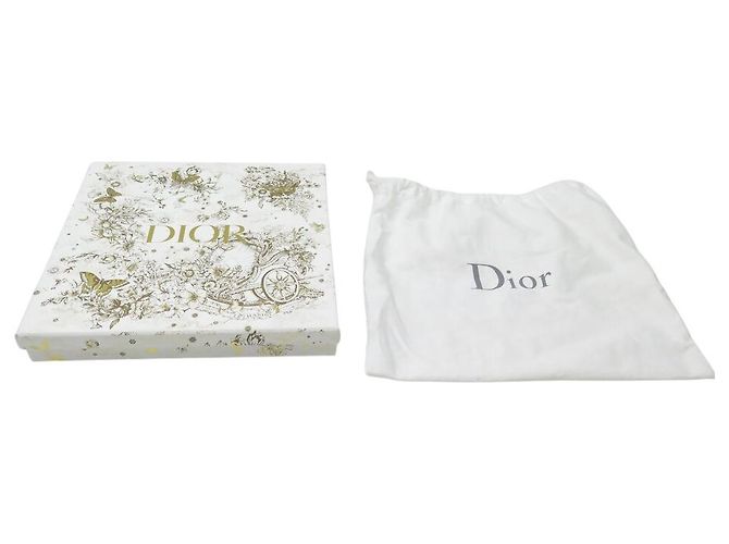 NUEVO BOLSO DE MANO CLUTCH CHRISTIAN DIOR TRIO SADDLE MONOGRAMA Azul marino - vista 10