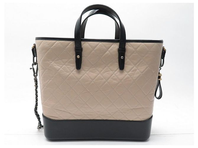 NUOVO BORSO A MANO CHANEL GABRIELLE GM IN PELLE QUILTED CON TRACOLLA Beige - vista 2
