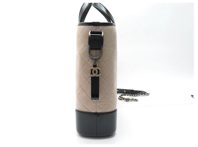 NUOVO BORSO A MANO CHANEL GABRIELLE GM IN PELLE QUILTED CON TRACOLLA Beige - vista 3