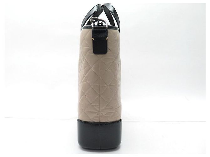 NUOVO BORSO A MANO CHANEL GABRIELLE GM IN PELLE QUILTED CON TRACOLLA Beige - vista 4