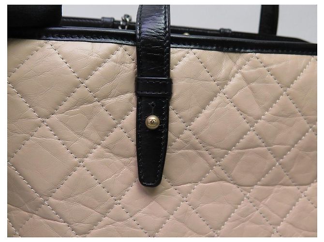 NUOVO BORSO A MANO CHANEL GABRIELLE GM IN PELLE QUILTED CON TRACOLLA Beige - vista 6