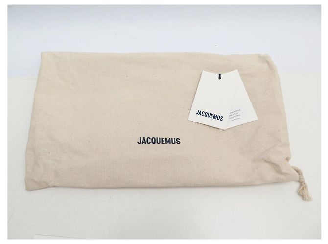 NUOVO BORSO A MANO JACQUEMUS BAMBIDOU PELLE DI PECORA NERA Nero - vista 10