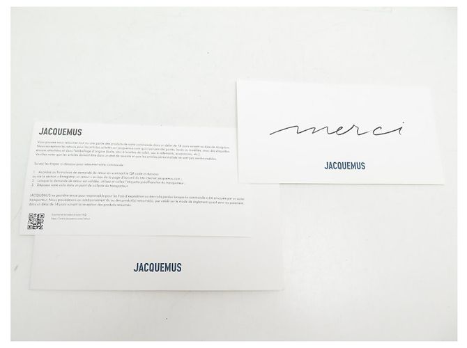 NUOVO BORSO A MANO JACQUEMUS BAMBIDOU PELLE DI PECORA NERA Nero - vista 12