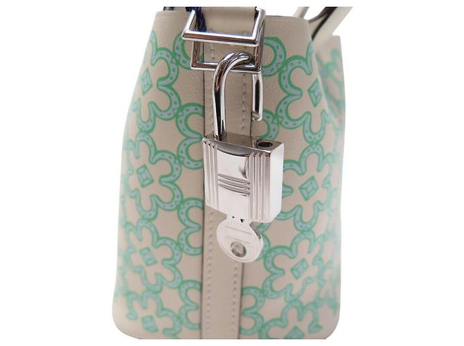 Hermès NUOVA BORSA HERMES PICOTIN 14 LOCK MICRO LUCKY DAISY SWIFT NATA VERDE - vista 14
