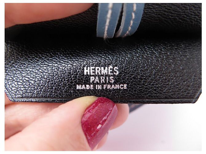 Hermès NOVO PORTA-CHAVES HERMES GRANDE SINETA EM COURO PRETO CHARME DE BOLSA - vista 5