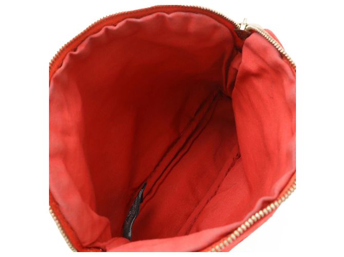 Pochette in tela e pelle Bolide 20 di Hermès Rosso - vista 5